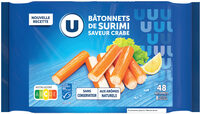 Bâtonnets de préparation à base de chair de poisson saveur crabe - x48- 768g