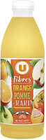Jus de fruits fibres orange pomme kaki