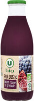 Pur jus raisin rouge/grenade, 1l