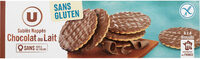 Sablés nappés chocolat au lait sans gluten , paquet de 150g