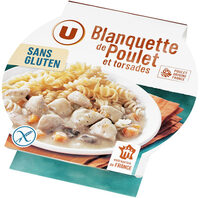 Blanquette de poulet et pâtes sans gluten