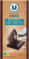 Chocolat noir fourré noix de coco - tablette - 125g