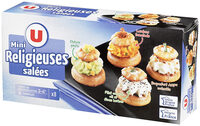 Mini religieuses salées garnies surgelées