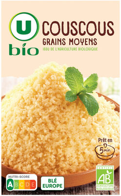 Couscous grains moyens bio boîte de 500g