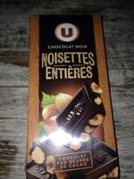 Chocolat noir noisettes entieres