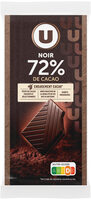 Chocolat noir dégustation 72% cacao tablette, 2x100g