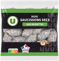 Mini Saucissons secs aux noisettes Pur Porc - 130g