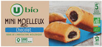 Gâteaux Mini moelleux bio fourrés au chocolat 5 unités de 28g - 140g