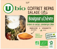 Coffret repas Salade boulgour & chèvre + 1 madeleine + vinaigrette 310g