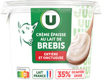 Crème fraîche épaisse de brebis 35% de MG, 20cl