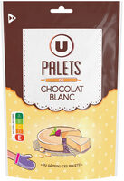 Palets chocolat blanc sachet de 200g