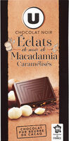 Tablette de chocolat noir aux éclats de noix de macadamia