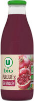Pur jus de grenade bouteille en verre de 75cl