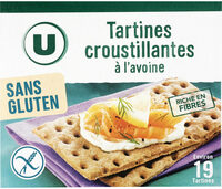 Tartines croustillantes à l'avoine sans gluten 230g