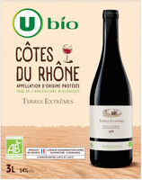 BIO Côtes dRhône AOP rouge Terres Extrêmes fontaine à vin 3L