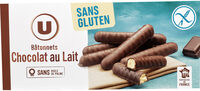 Bâtonnets chocolat lait sans gluten 125g