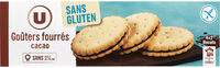 Goûters fourrés cacao sans gluten