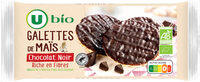 Galette de mais nappée de chocolat noir boîte de 100g