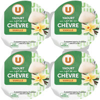 Yaourt au lait de chèvre à la vanille 4x125g