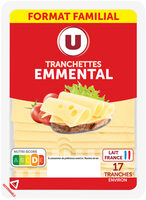 Emmental pasteurisé 30%MG, tranchettes, 350g