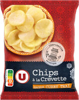 Chips aux crevettes saveur curry thaï sachet de 50g