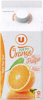Pur jus réfrigéré orange pulpée flash pasteurisé