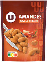 Amandes saveur Tex Mex, sachet de 100g
