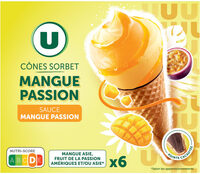 Cônes sorbet mangue passion - X6 408G