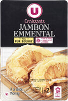 U Croissant jambon et emmental sauce Mornay 2x150g