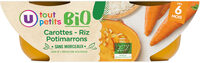 Bols carottes riz potimarron sans morceaux U_TOUT_PETITS Bio