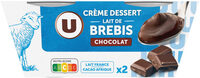 Dessert lacté au lait de brebis et au chocolat 2x115g