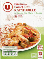 Poulet légumes ratatouille et duo de riz
