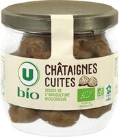 Châtaignes cuites entières pelées - Bocal 195g