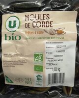 Moules de cordes bio, élevées en Irlande, barquette, 1kg