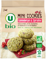 Mini cookies cranberries & spiruline