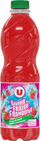 Boisson aux fruits plate fraise framboise