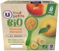 Dessert bébé Pomme Banane, dès 8 mois - 4x100g - Petits pots bébé