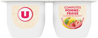 Coupelle pommes fraise allégée 4x100g