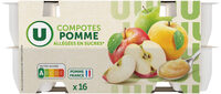 Coupelles pomme allégée 16x100g