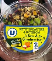 Salade Petit épautre et potiron fêta et cranberries 250g
