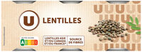 Lentilles - 3 boîtes de 130g net égoutté