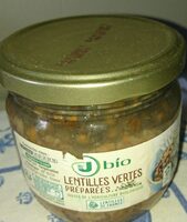 Lentilles vertes préparées