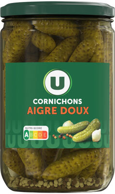 Cornichons Aigre-Doux bocal 37cl, 185g
