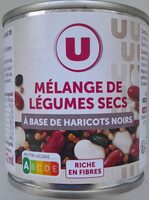 Mélange de légumes secs à base de haricots noirs