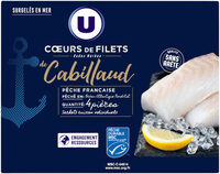 Coeur filet de cabillaud pêché océan Atlantiq.MSC 540g