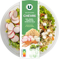 Salade bowl chèvre - 310gr cuit de fromage de chèvre de fruits sec etd'une coupelle de sauce au miel 310g