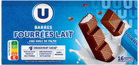 Barres fourrées lait