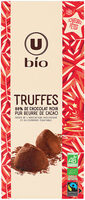 Truffes 89% chocolat noir pur beurre cacao , Boîte de 180g