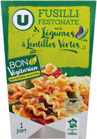 Box fusilli festonate légumes et lentilles