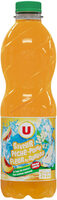 Boisson aux fruits plate pêche, poire fleur de sureau